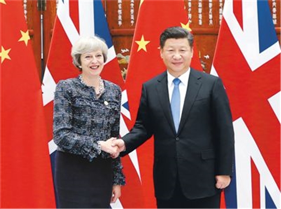 G20峰會(huì)中英領(lǐng)導(dǎo)人會(huì)見(jiàn)20160906