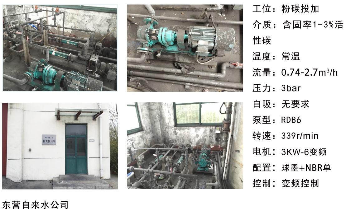 東營自來水公司----粉碳投加泵